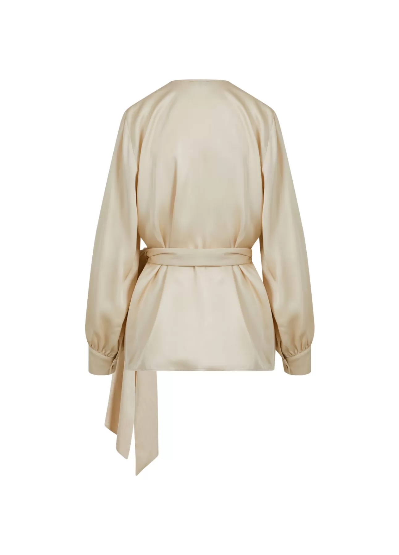 Fashion Bluse M. Sla-Om Effekt Kvinde Skjorter Og Bluser