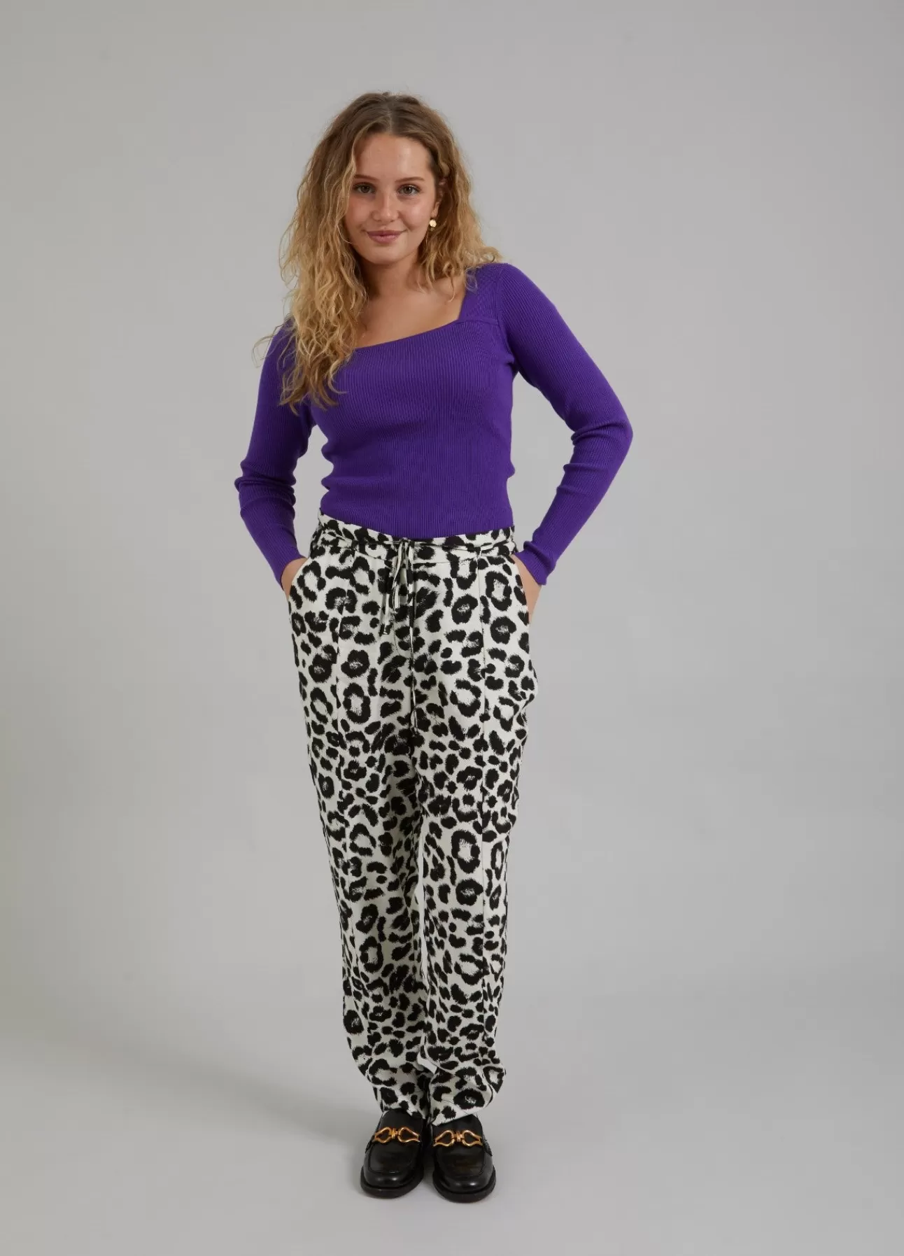 Best Sale Bukser M. Leo Print Kvinde Bukser