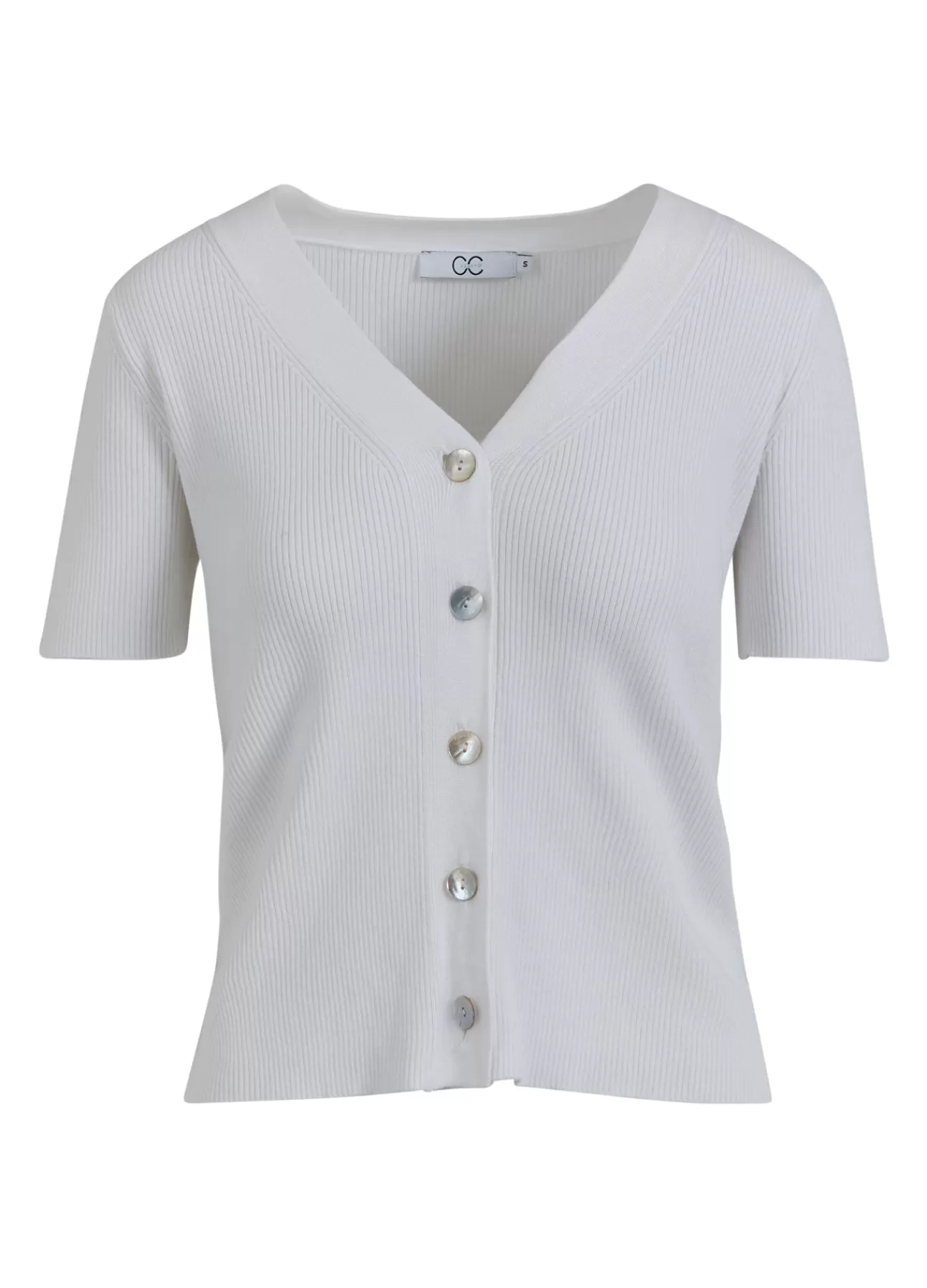 New Cc Hear Willa Kortaermet Cardigan Kvinde Strik