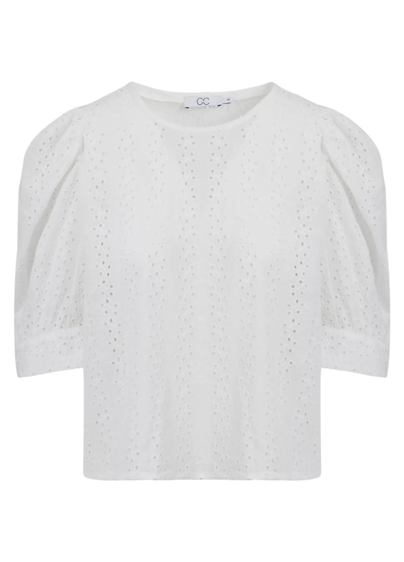Outlet Cc Heart Amy Top M. Broderie Anglaise Kvinde Skjorter Og Bluser