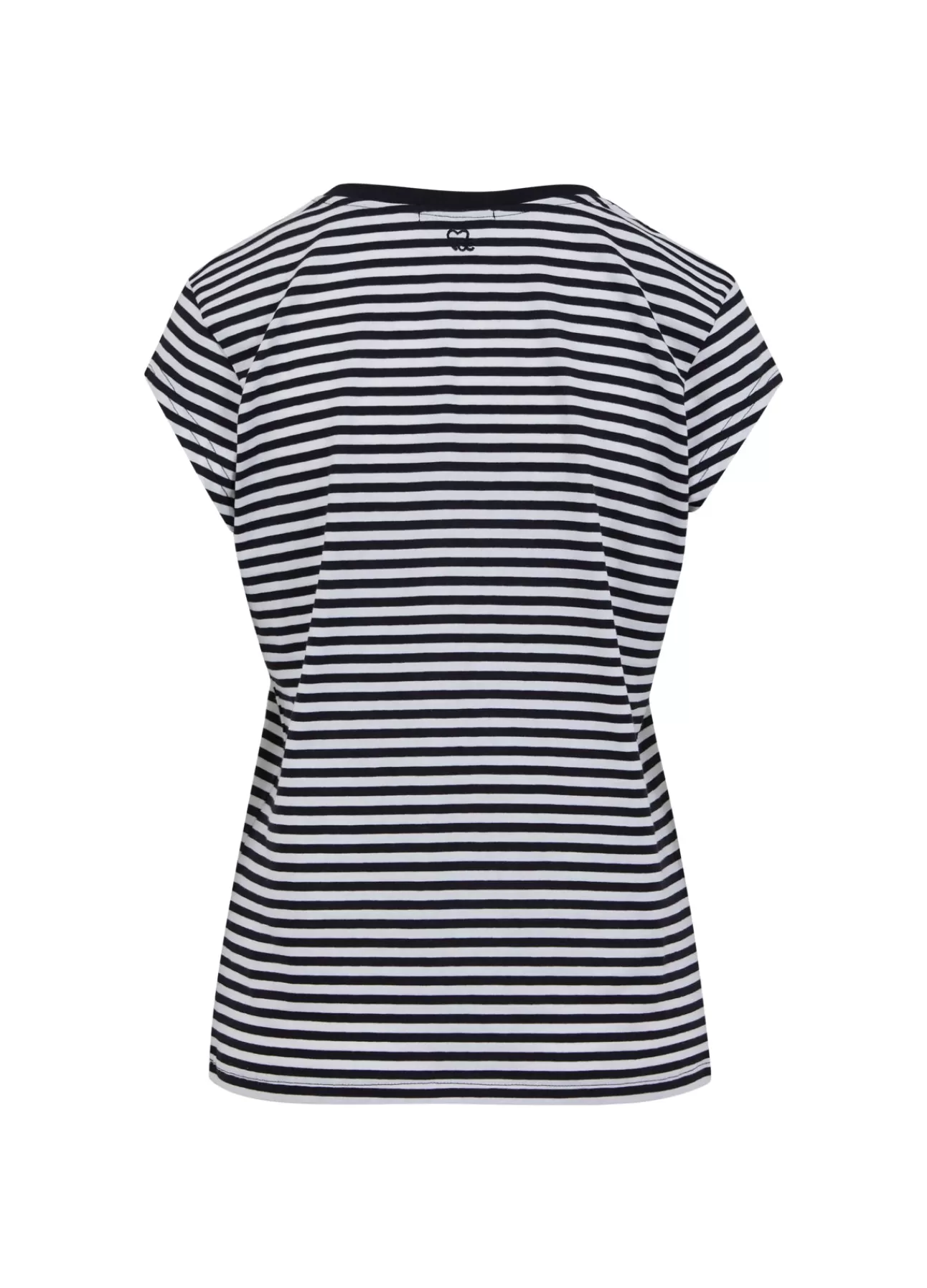 Hot Cc Heart Basis Stribet V-Hals T-Shirt Kvinde T-Shirts