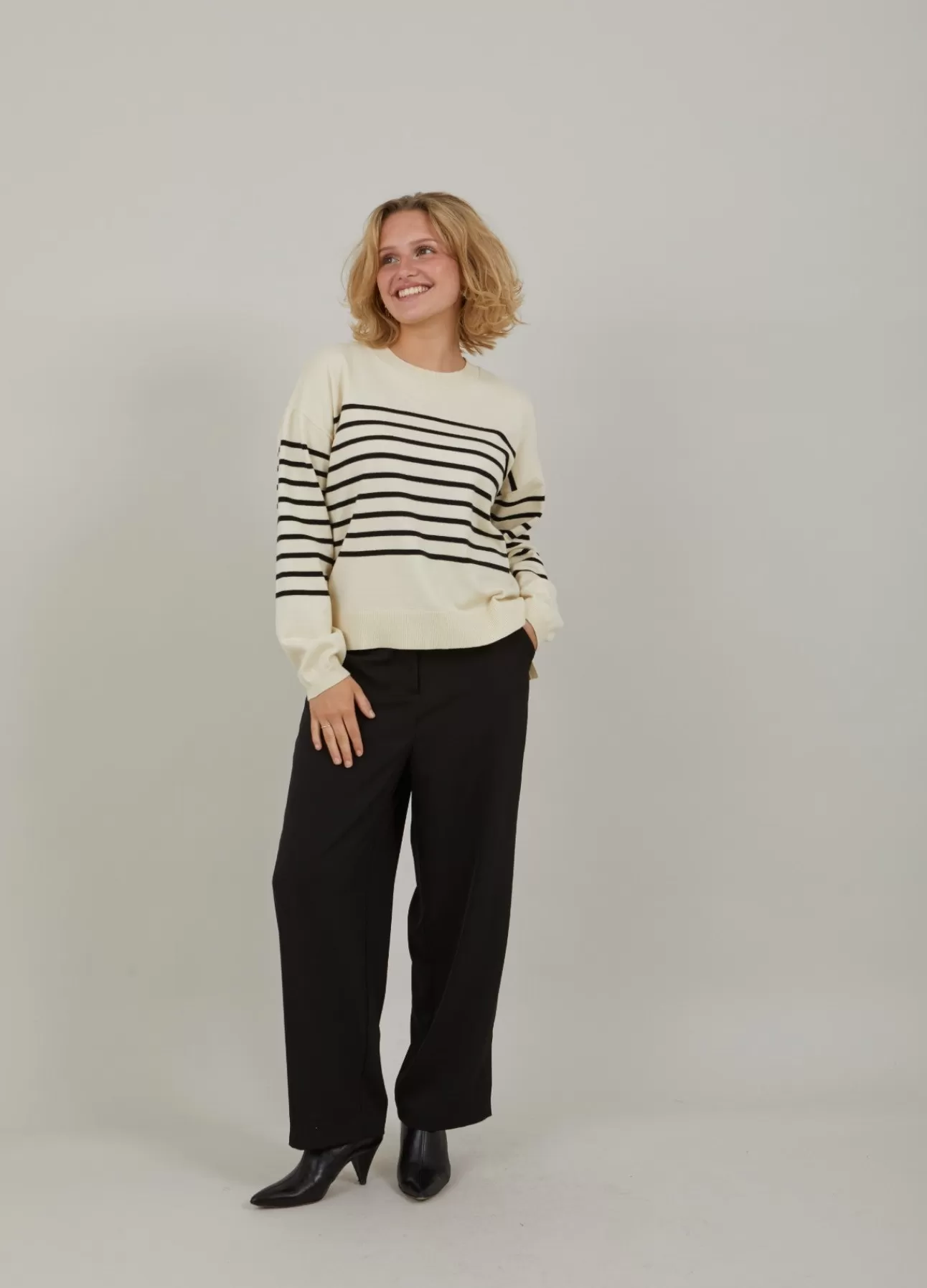Cheap Cc Heart Collins Comfy Stribe Kvinde Strik