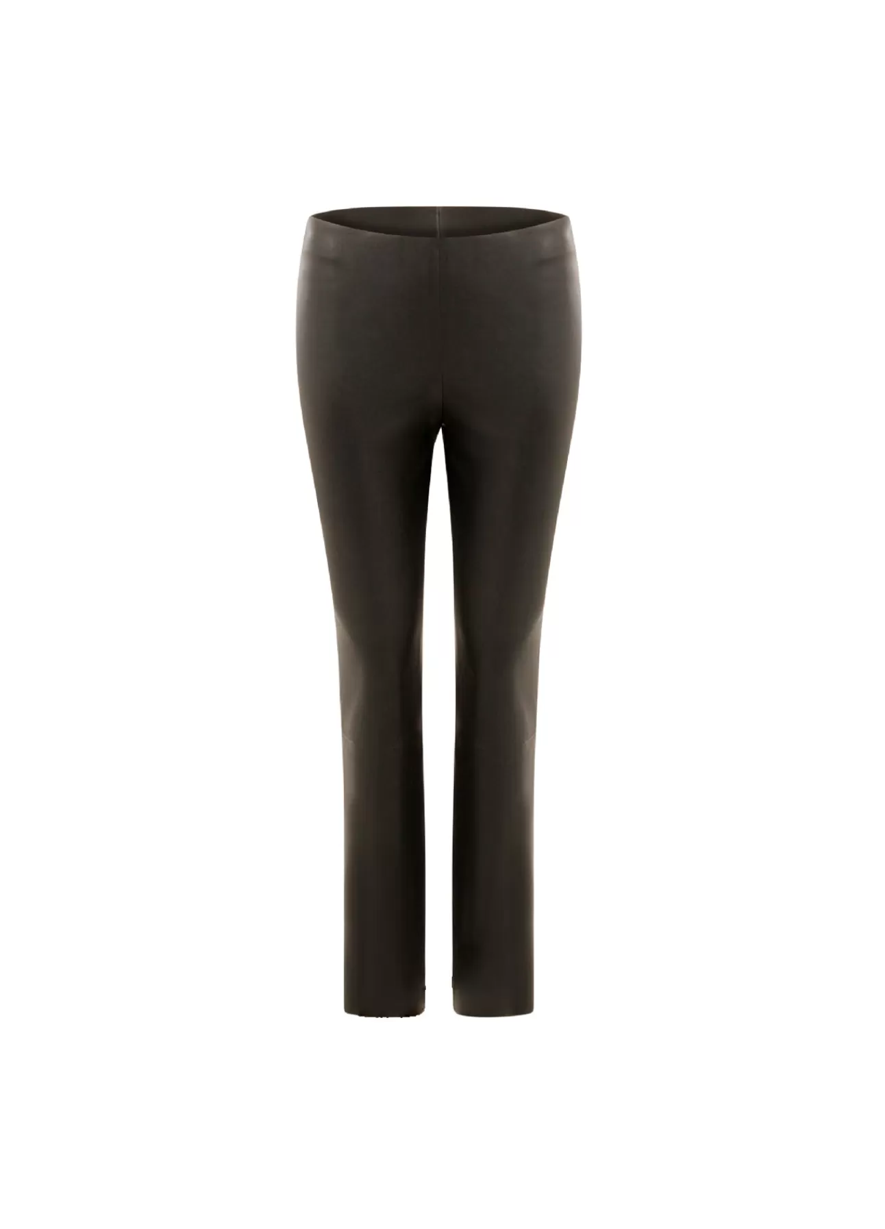 Outlet Cc Heart Cropped Læderleggings Kvinde Læder