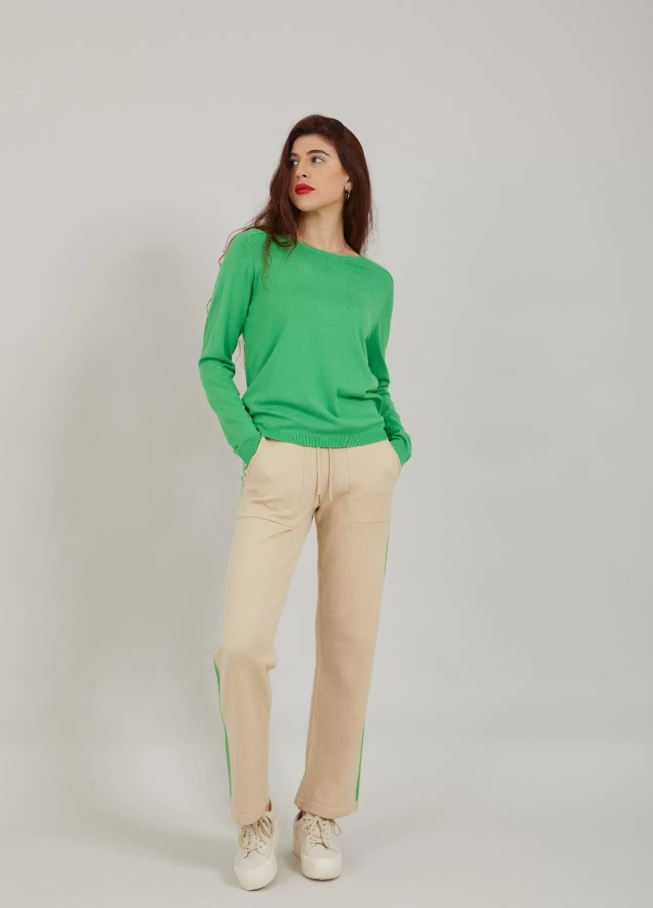 Store Cc Heart Ella Bluse M. Lange Aermer Kvinde Strik