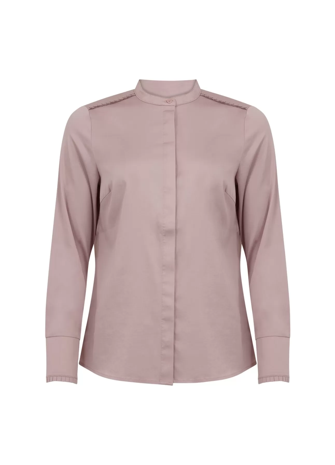 Best Sale Cc Heart Feminin Skjorte Med Kinakrave Kvinde Skjorter Og Bluser