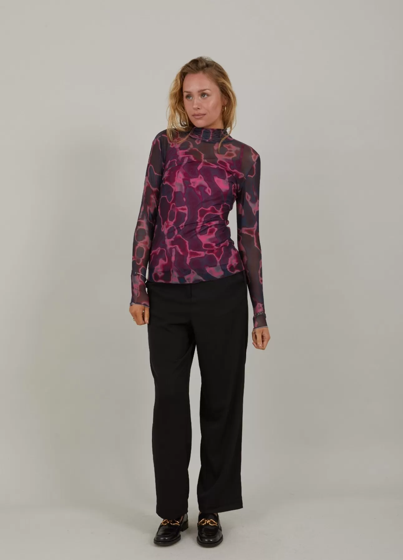 Cheap Cc Heart Gennemsigtig Top Kvinde Skjorter Og Bluser
