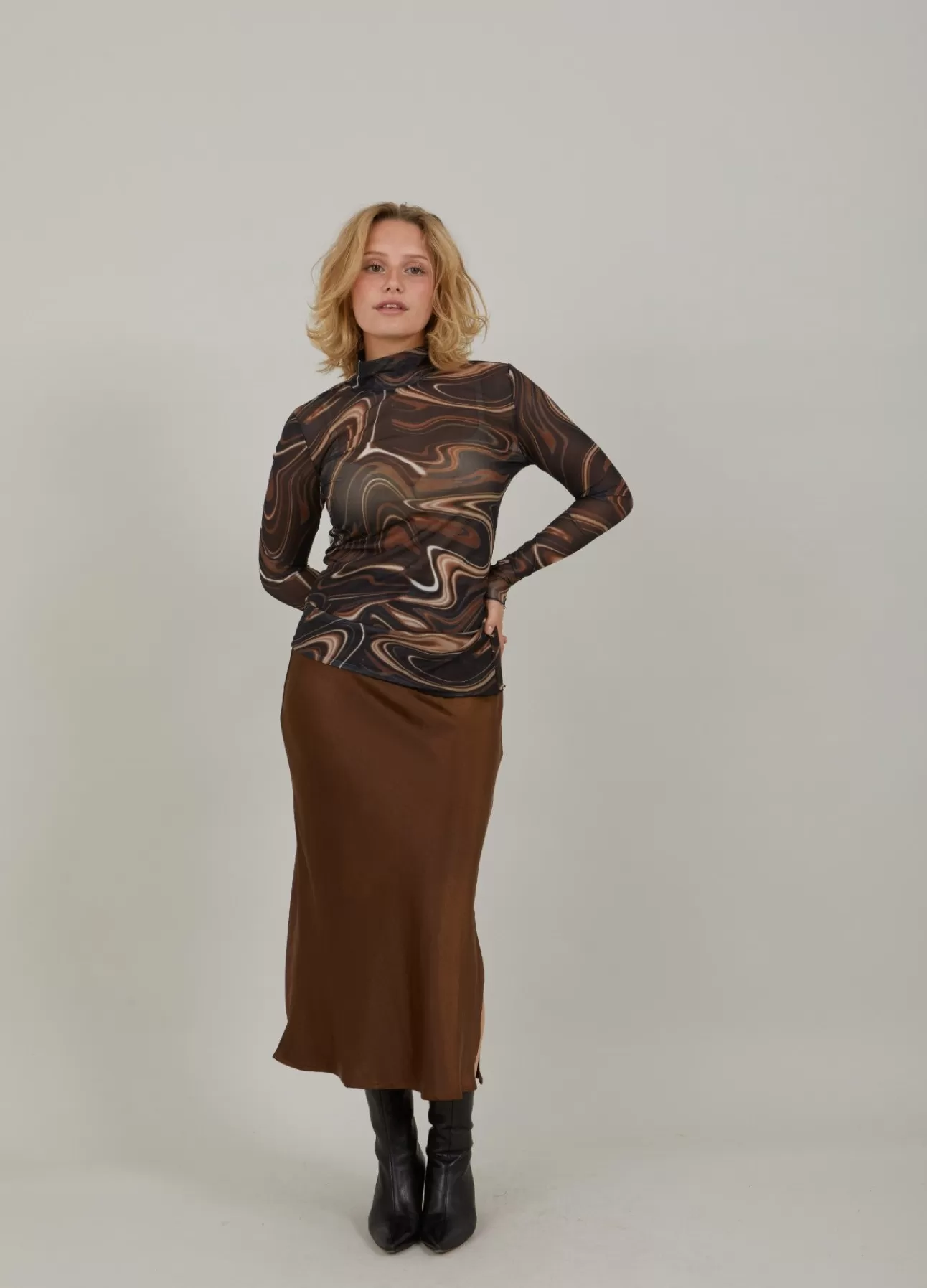 Cheap Cc Heart Gennemsigtig Top Kvinde Skjorter Og Bluser