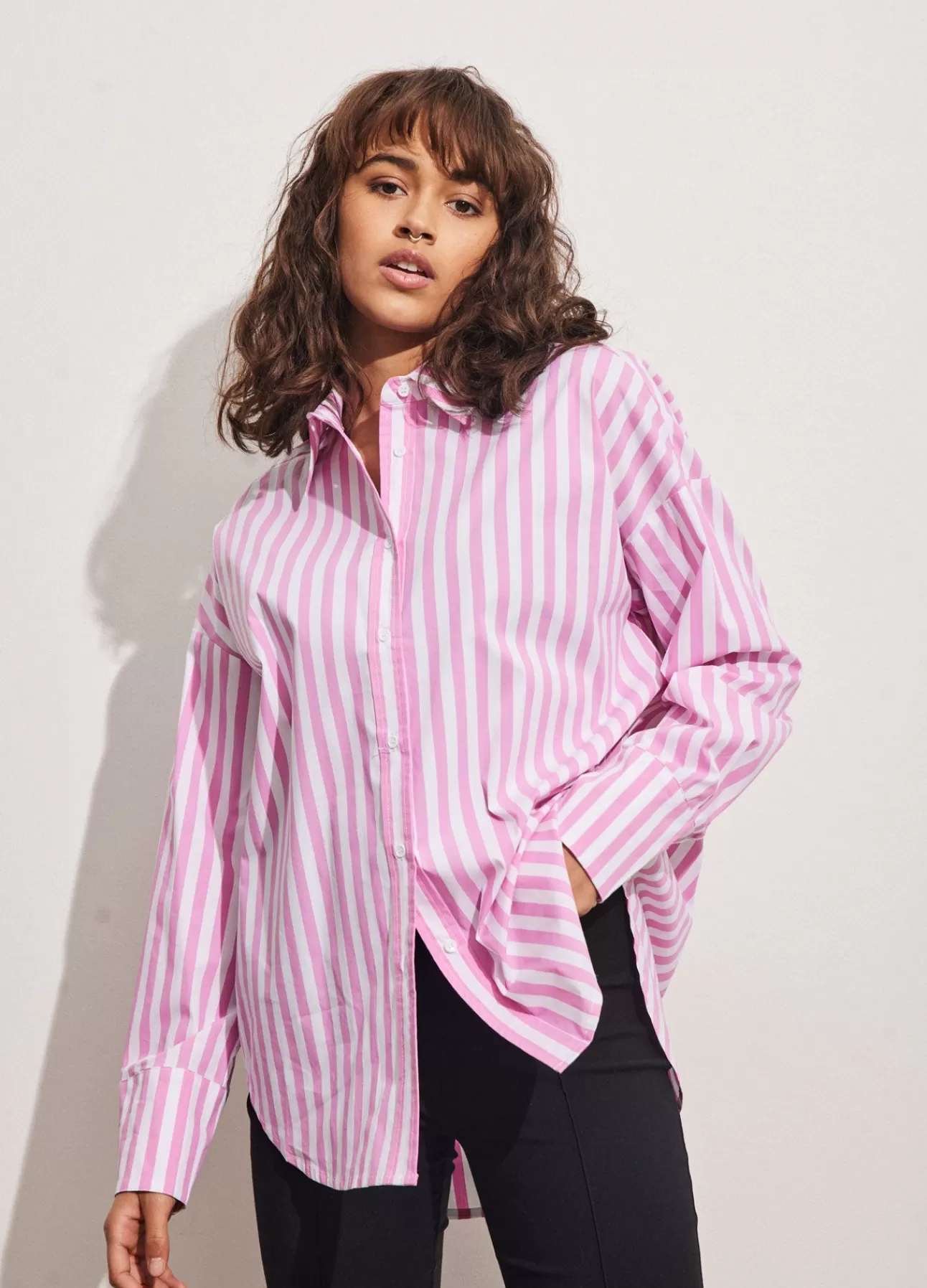 Best Sale Cc Heart Harper Oversized Skjorte M. Striber Kvinde Skjorter Og Bluser