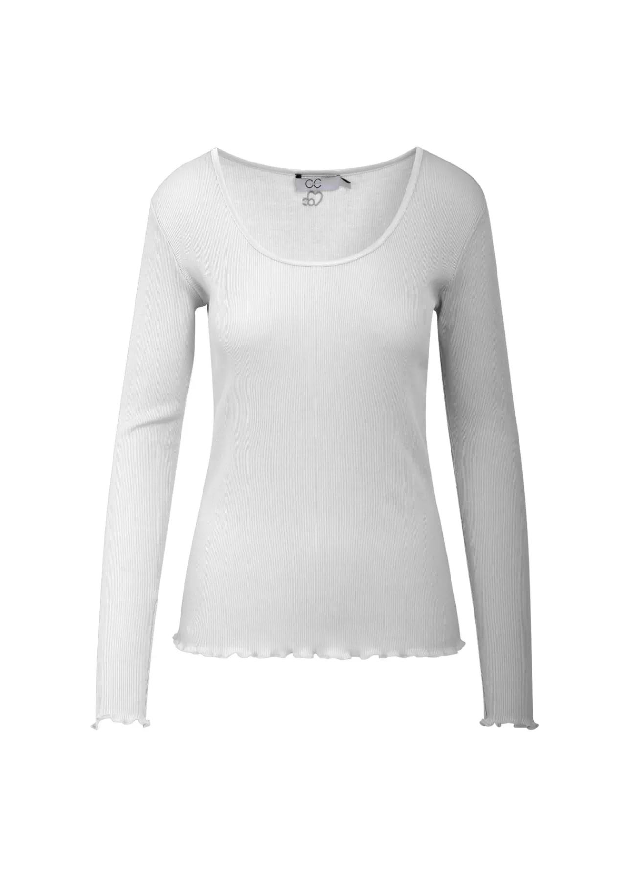 Hot Cc Heart Langaermet Silketop Kvinde Skjorter Og Bluser