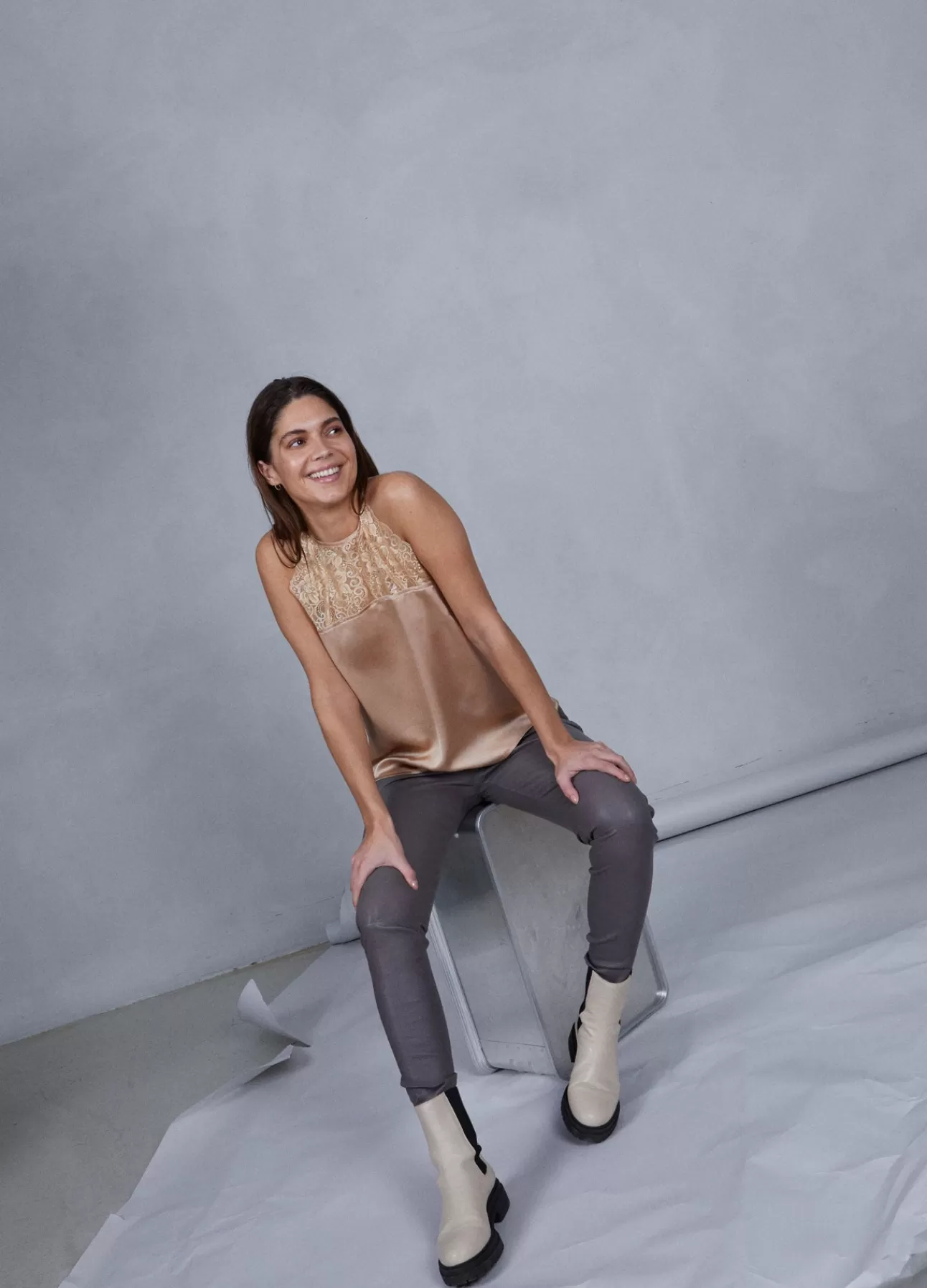 Shop Cc Heart Læderleggings Kvinde Læder