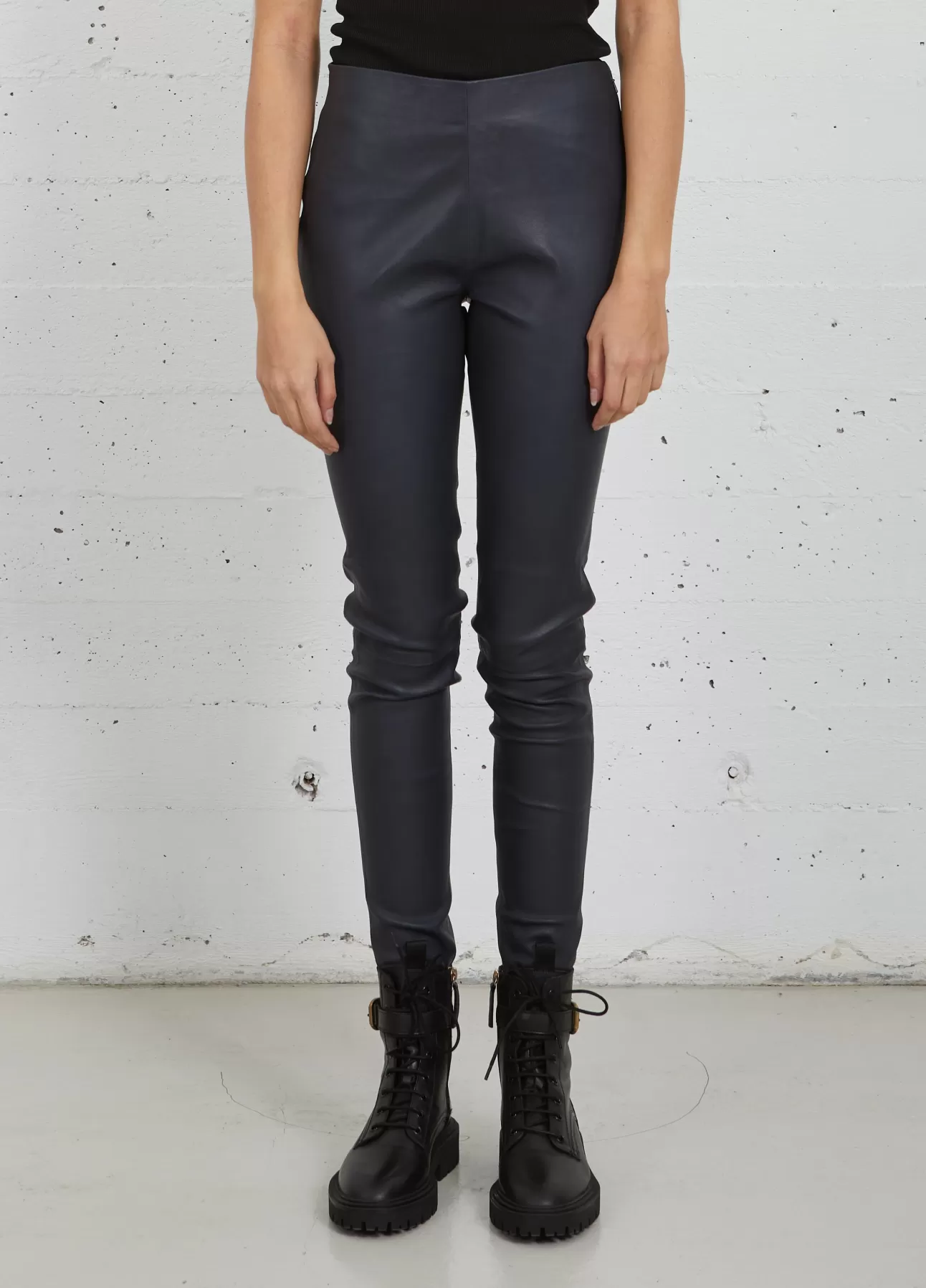 Best Cc Heart Læderleggings Kvinde Bukser