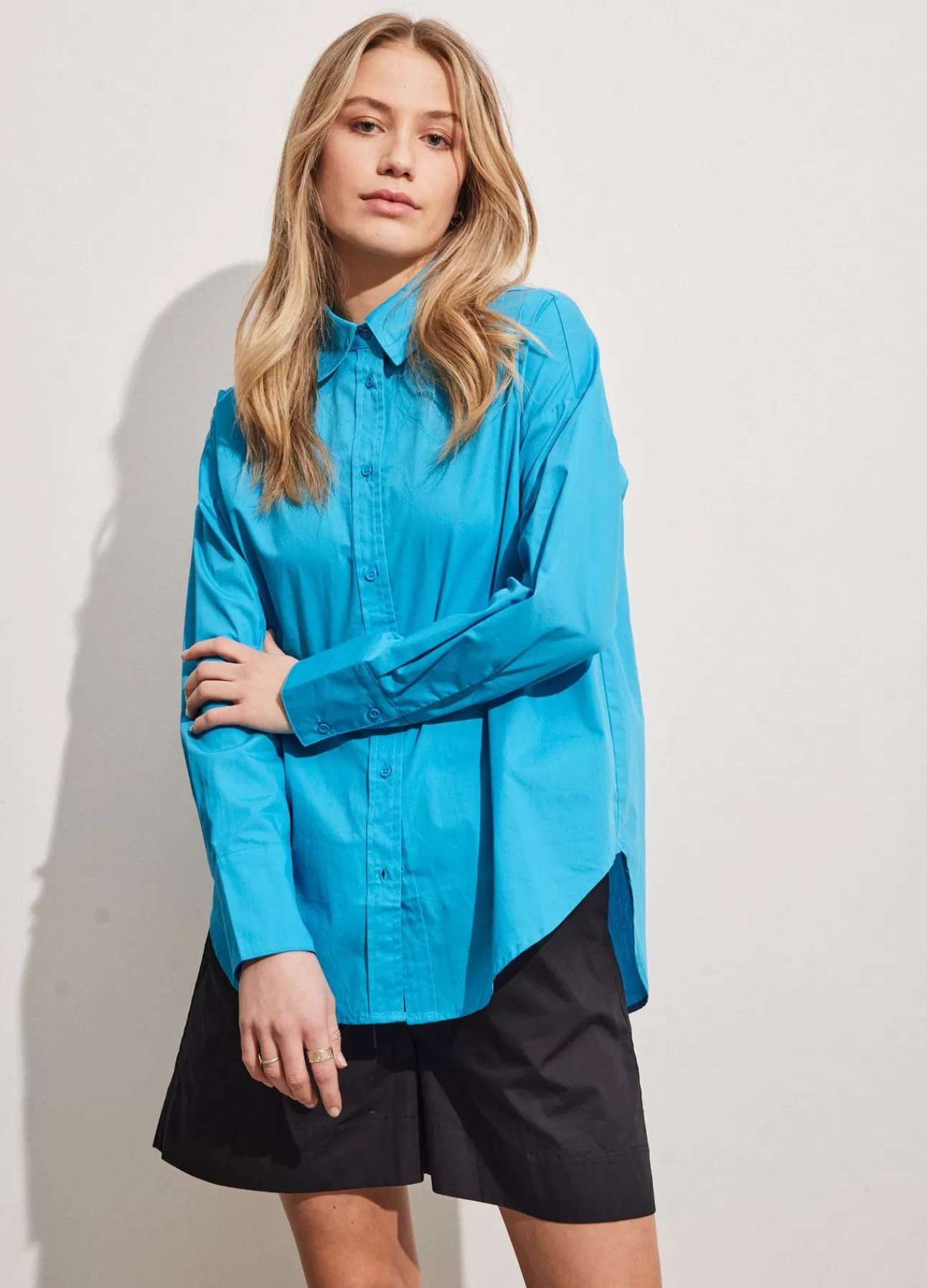 Discount Cc Heart Oversized Bomuldsskjorte Kvinde Skjorter Og Bluser