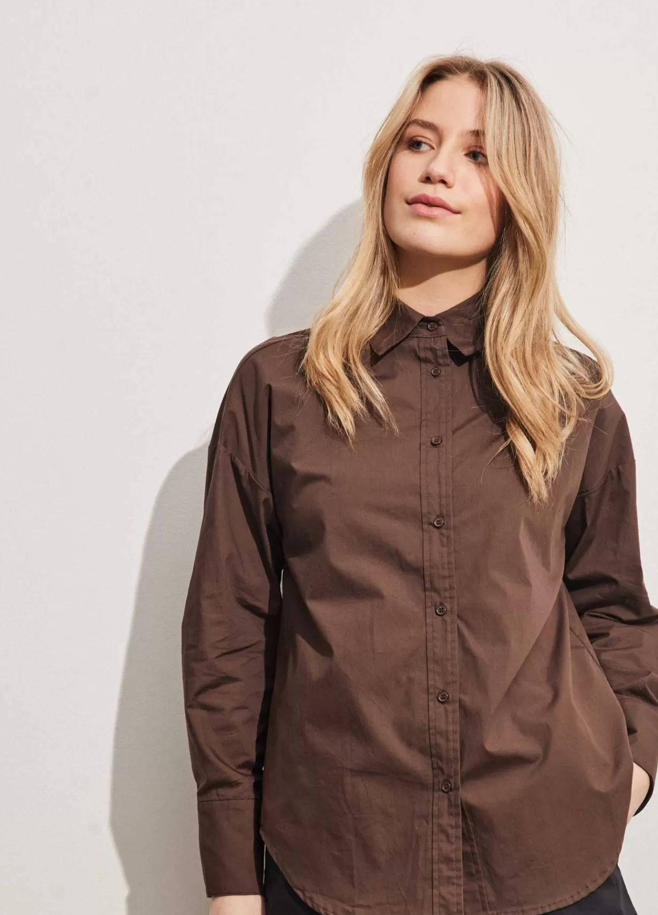 Fashion Cc Heart Oversized Bomuldsskjorte Kvinde Skjorter Og Bluser