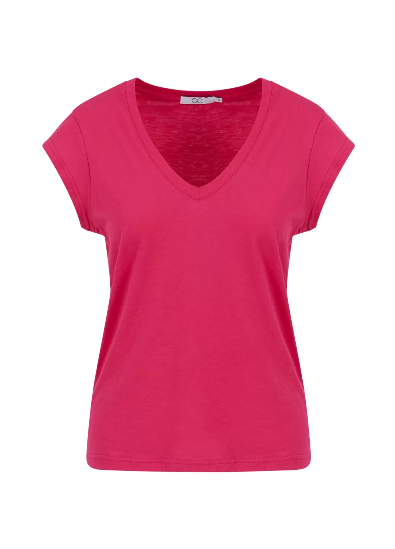 Cheap Cc Heart T-Shirt Med V-Hals Kvinde T-Shirts