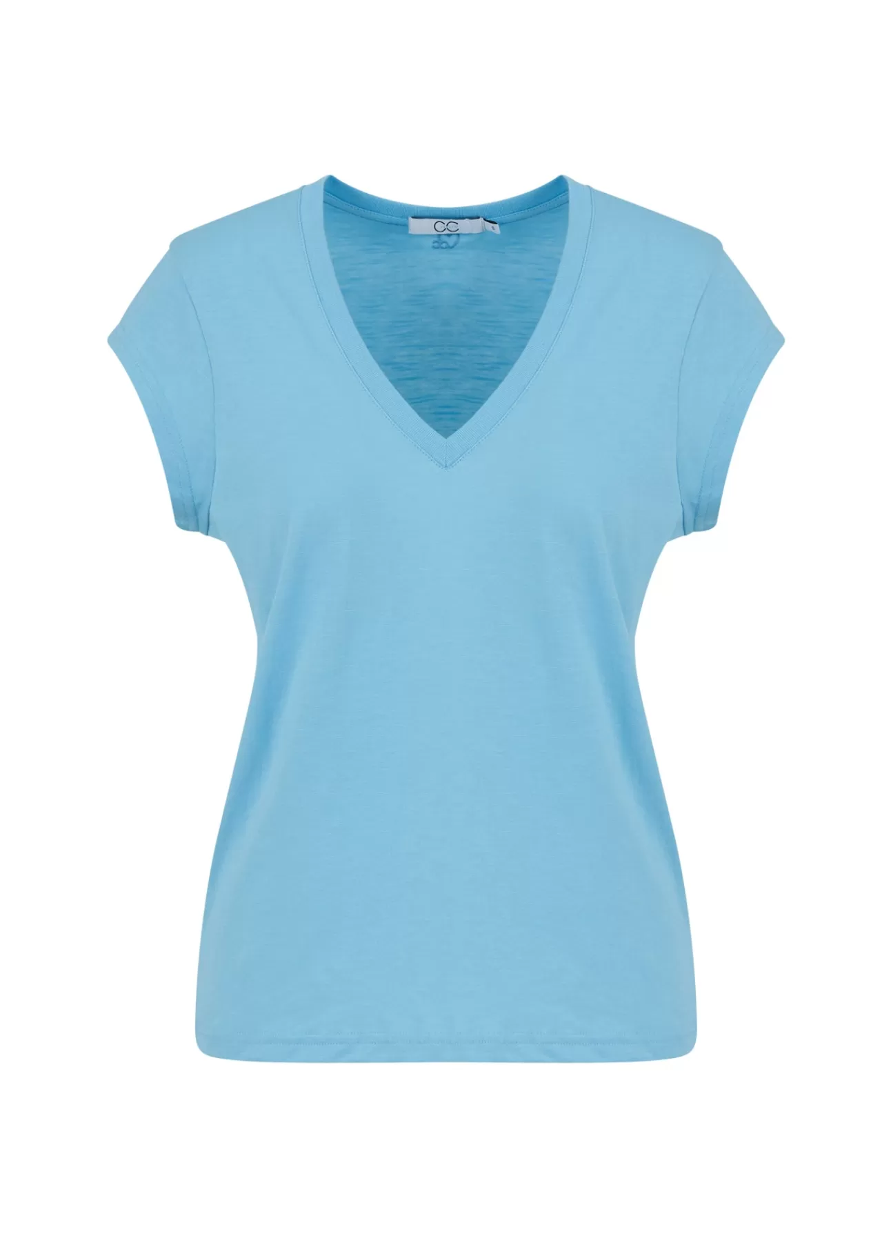 Online Cc Heart T-Shirt Med V-Hals Kvinde T-Shirts