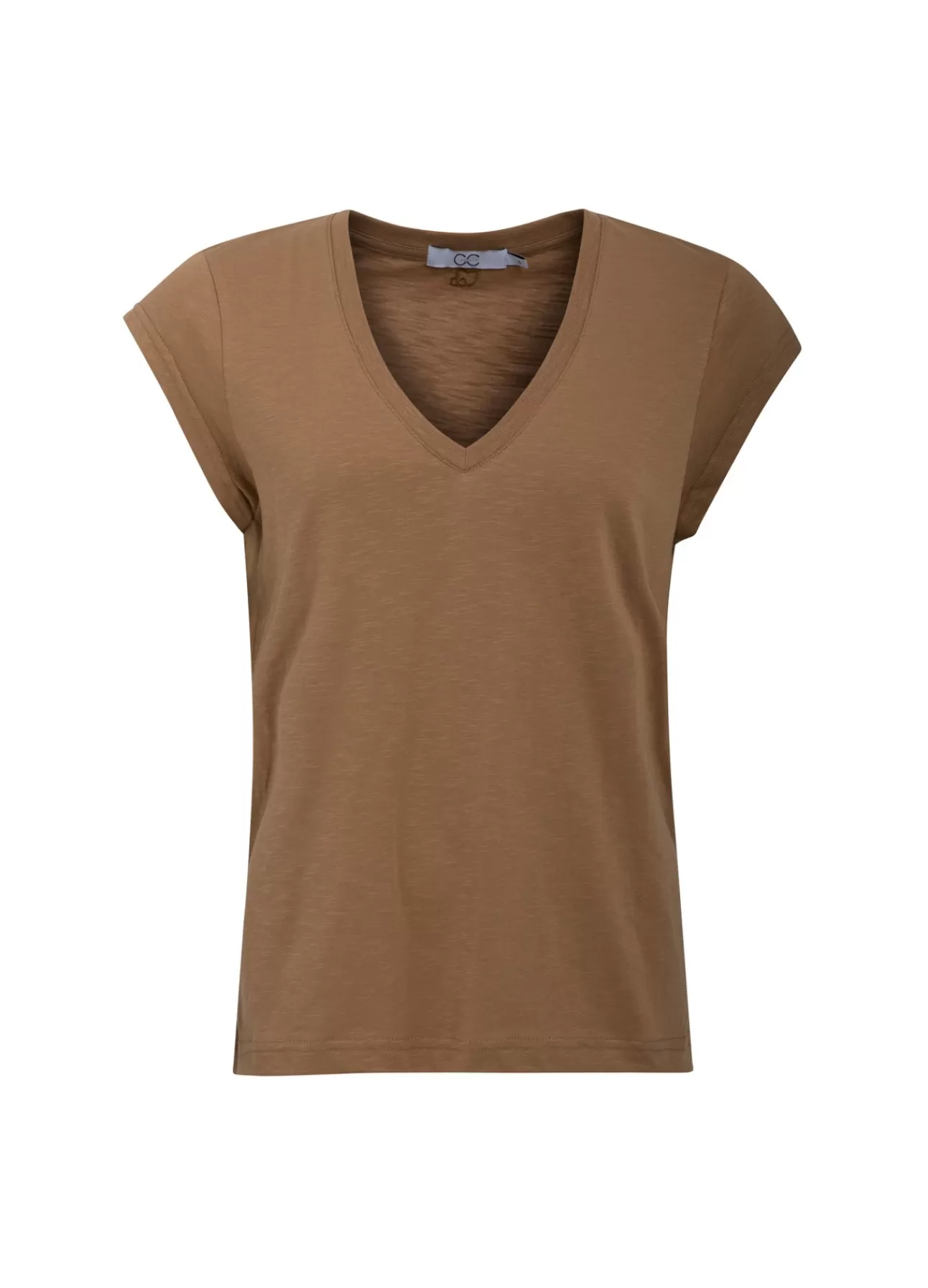 Store Cc Heart T-Shirt Med V-Hals Kvinde T-Shirts
