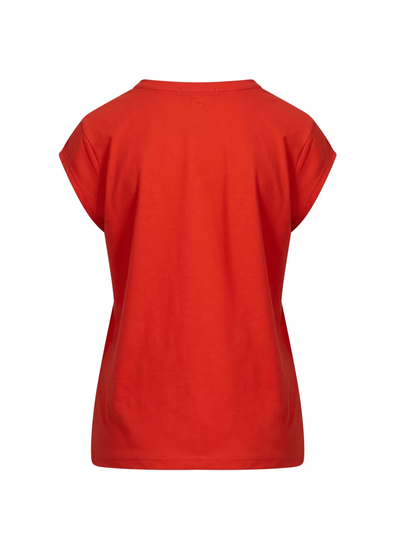 Store Cc Heart T-Shirt Med V-Hals Kvinde T-Shirts