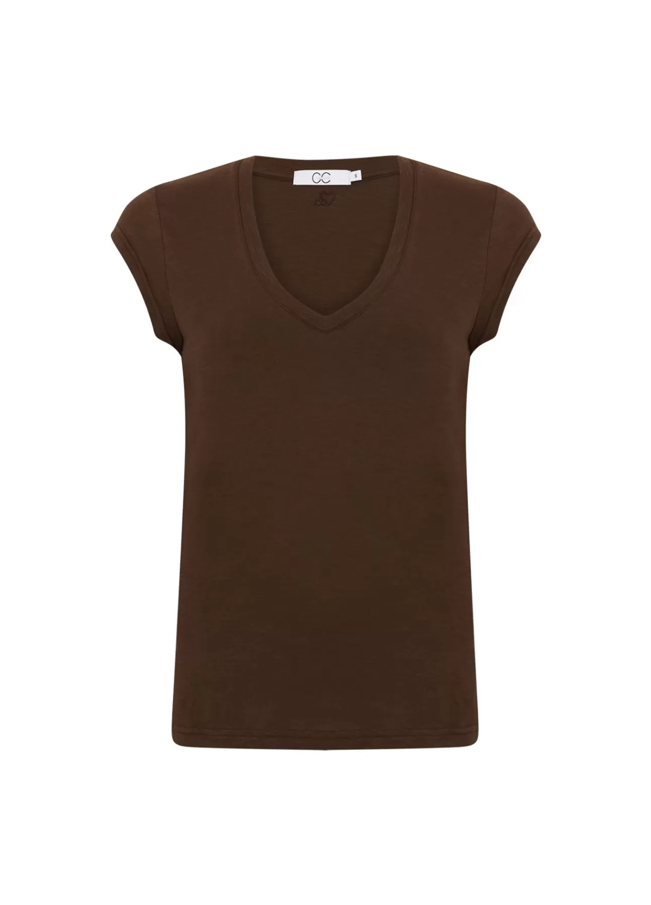 Discount Cc Heart T-Shirt Med V-Hals Kvinde T-Shirts