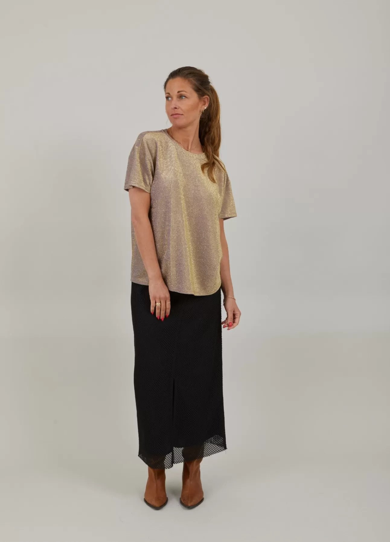 Best Sale Glimmer T-Shirt Kvinde Toppe