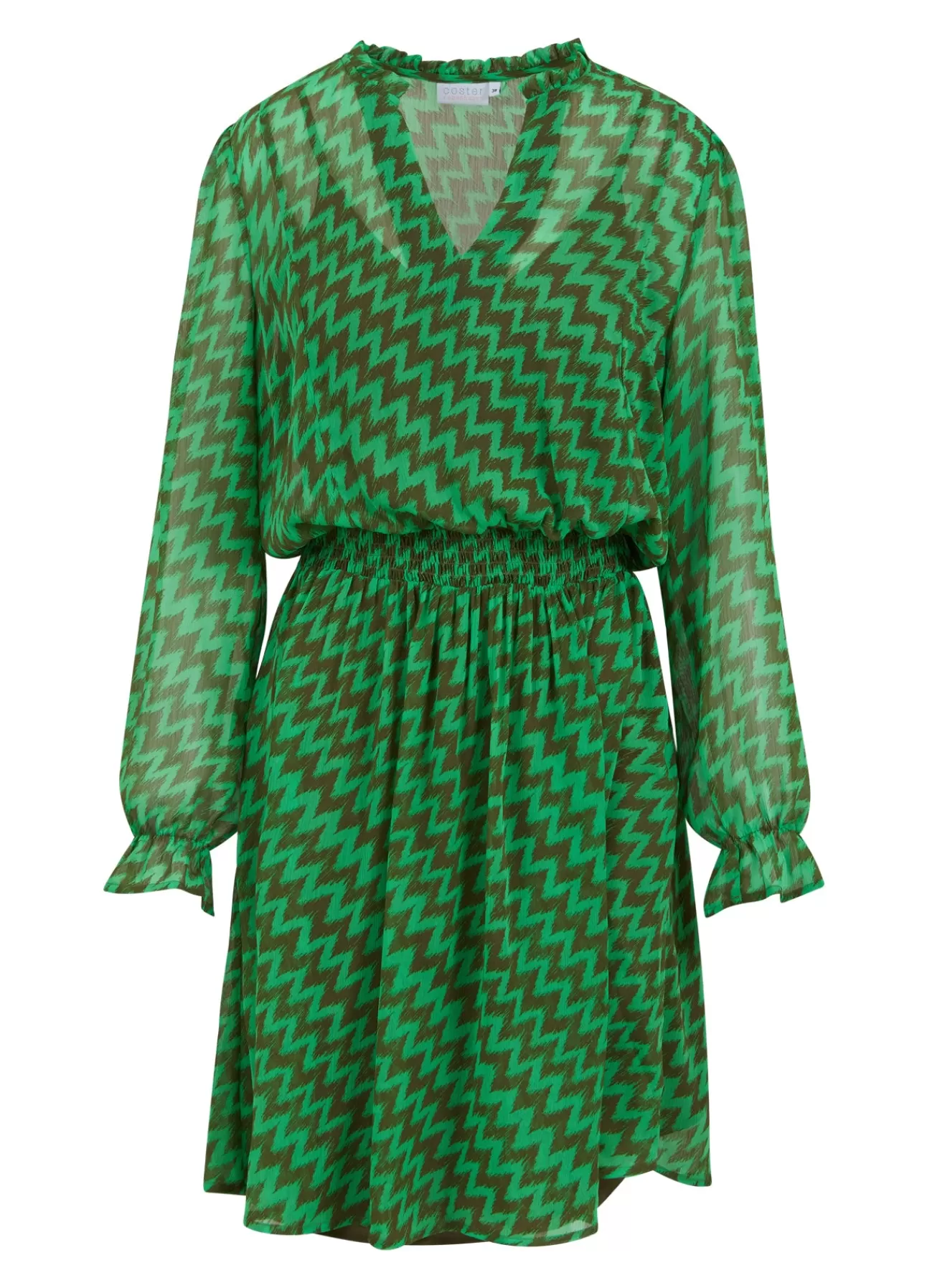 Best Kjole I Zig Zag Ikat Print Kvinde Kjoler