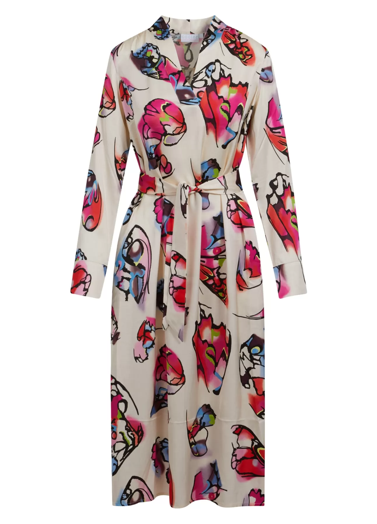Cheap Kjole M. Butterfly Print Kvinde Kjoler