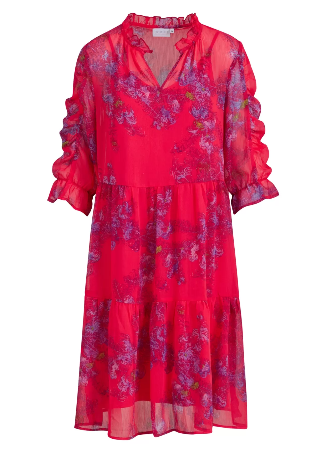 Sale Kort Kjole M. Feather Bloom Print Kvinde Kjoler