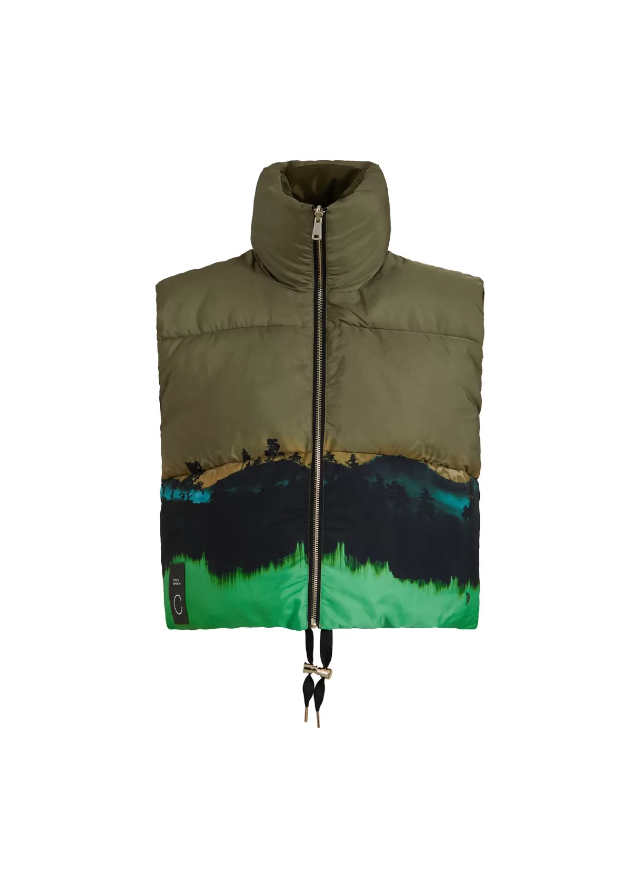 New Kort Vest I Magic Forest Print Kvinde Jakker Og Frakker
