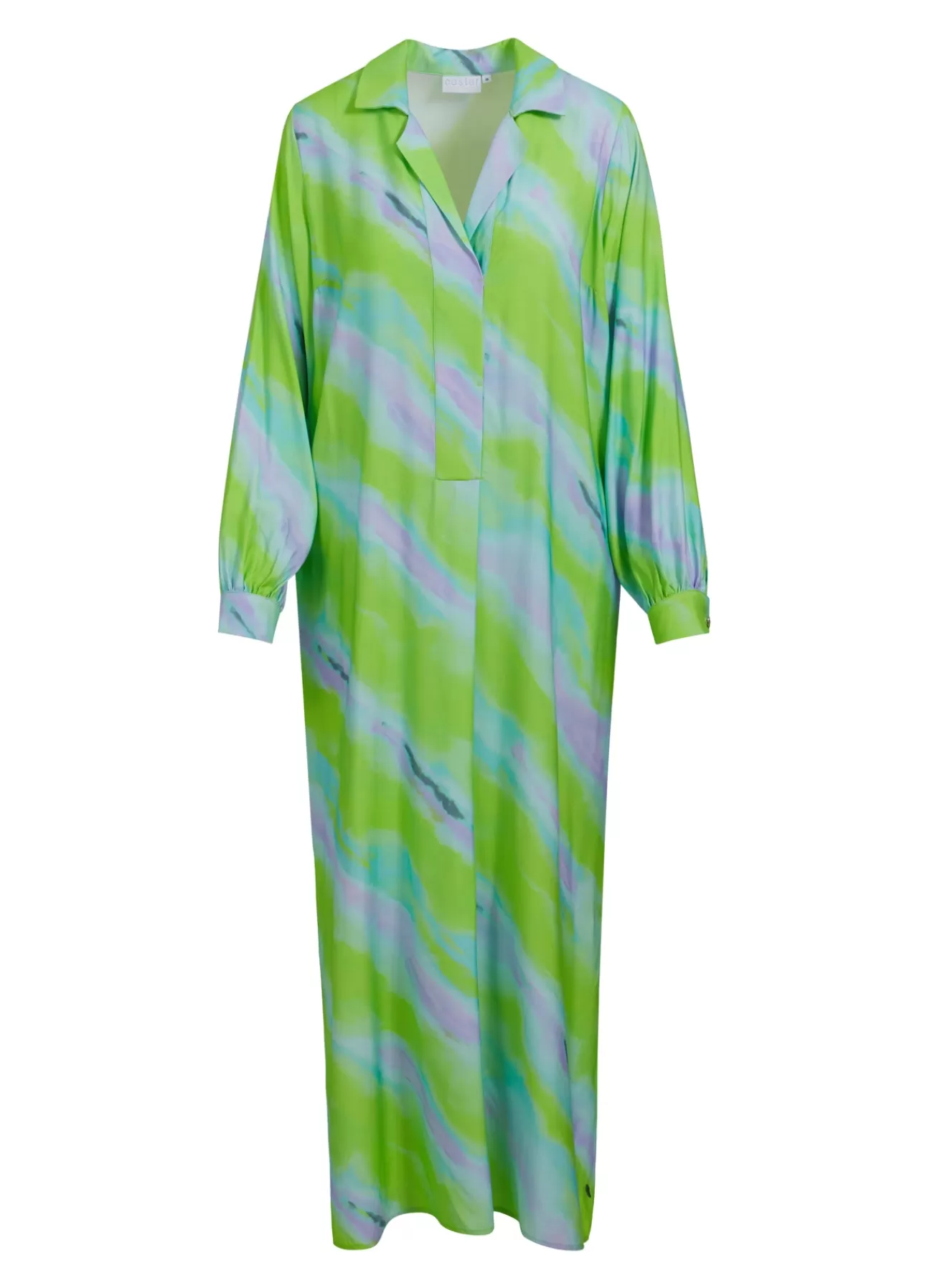 Cheap Lang Kjole M. Faded Stripe Print Kvinde Kjoler