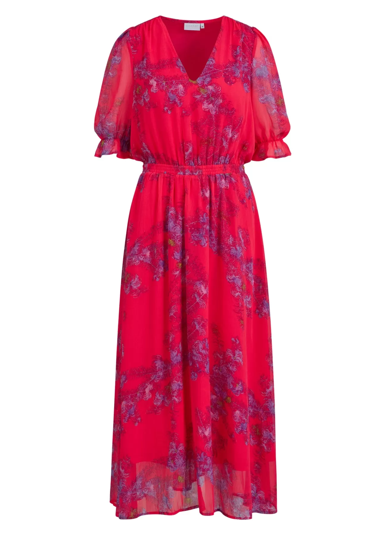 New Lang Kjole M. Feather Bloom Print Kvinde Kjoler
