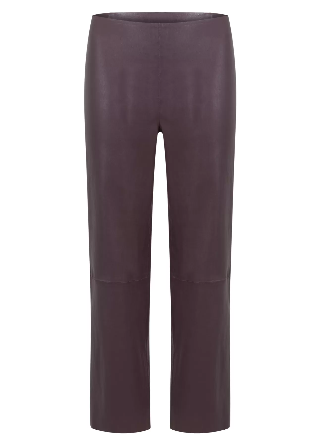 Outlet Læder Leggins M. Udvidet Ben Kvinde Læder