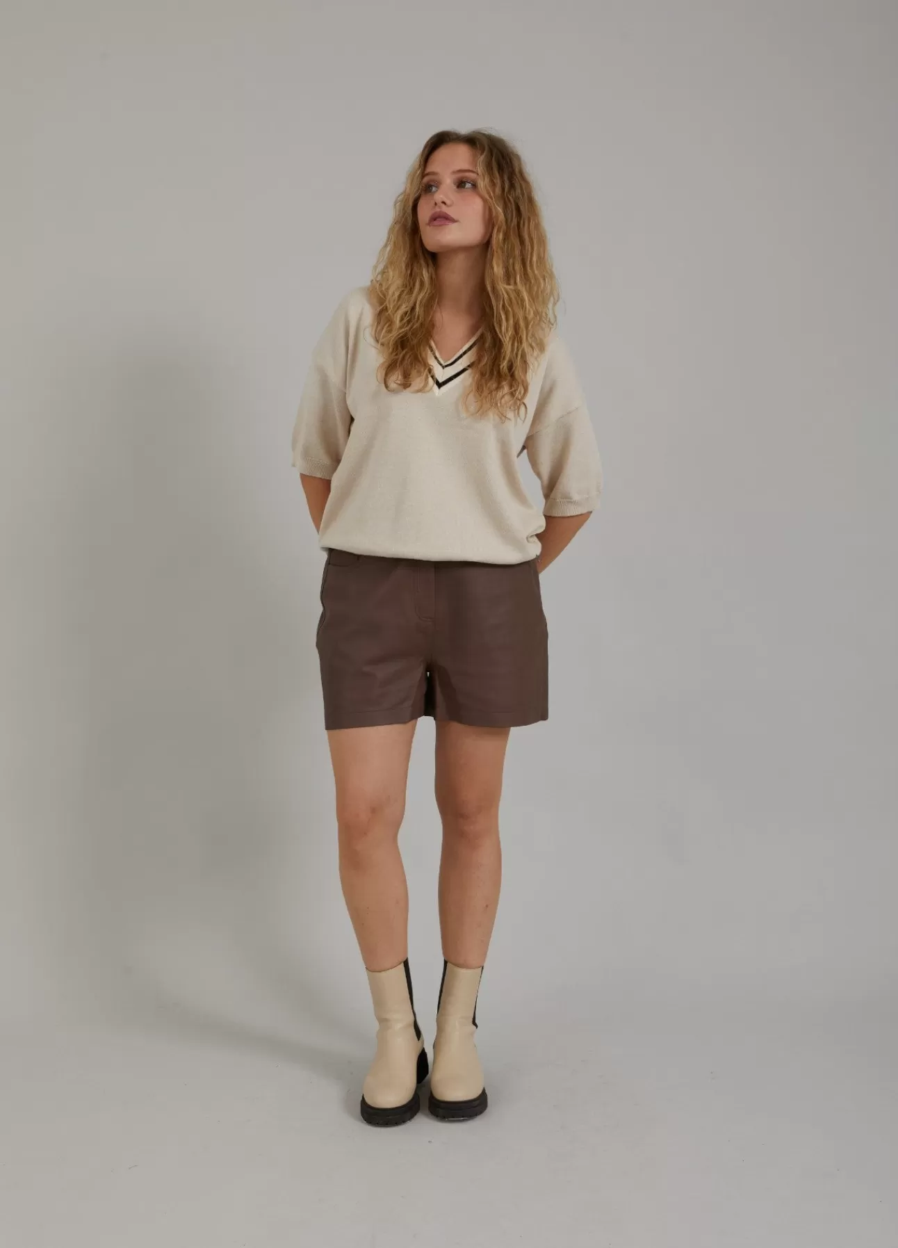 Cheap Lædershorts Kvinde Bukser