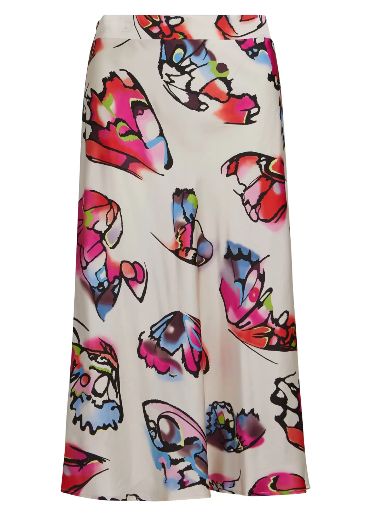 Store Nederdel M. Butterfly Print Kvinde Nederdele