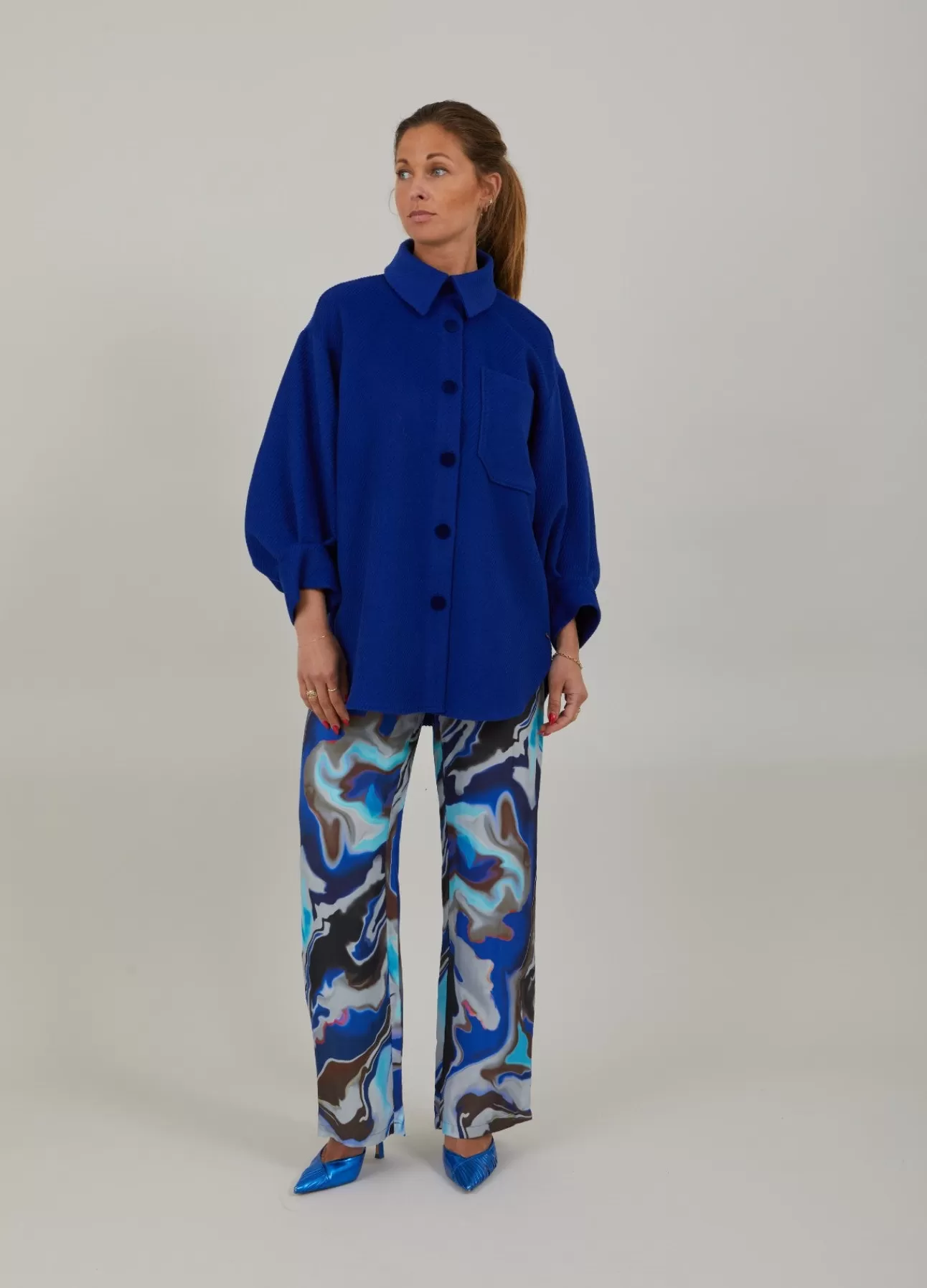 Store Overshirt M. Pufaermer Kvinde Jakker Og Frakker