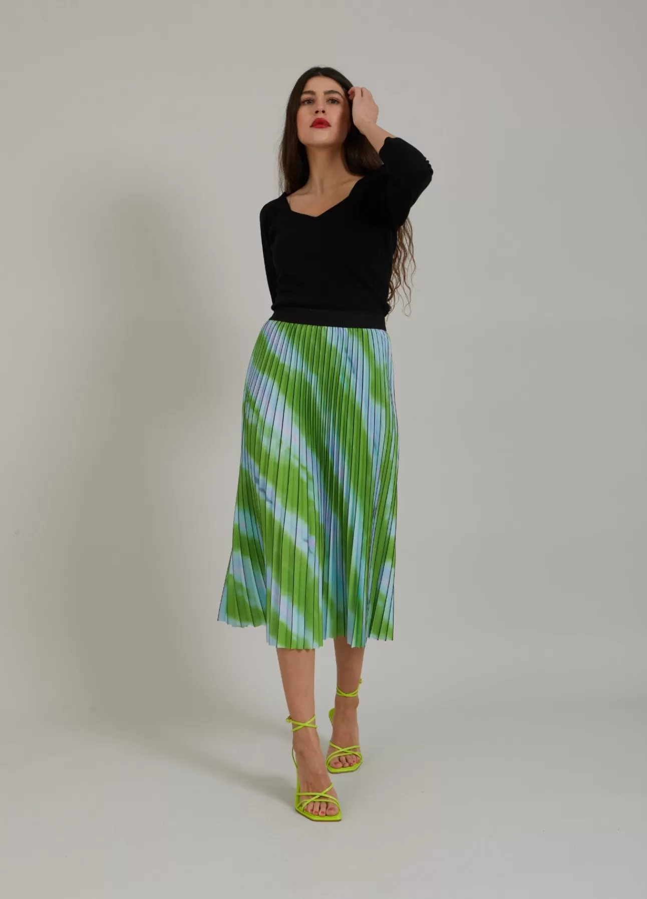 Clearance Plisseret Nederdel M. Kvinde Nederdele