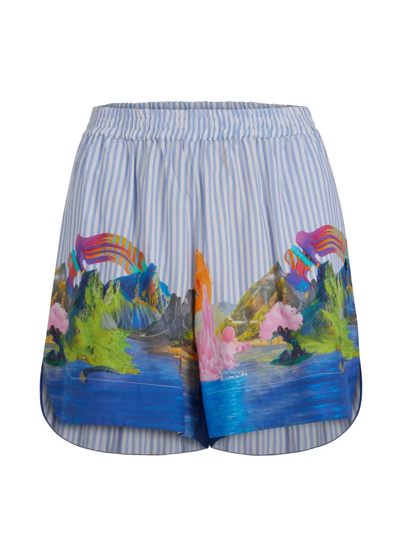 Cheap Short M. Magic Island Print Kvinde Shorts