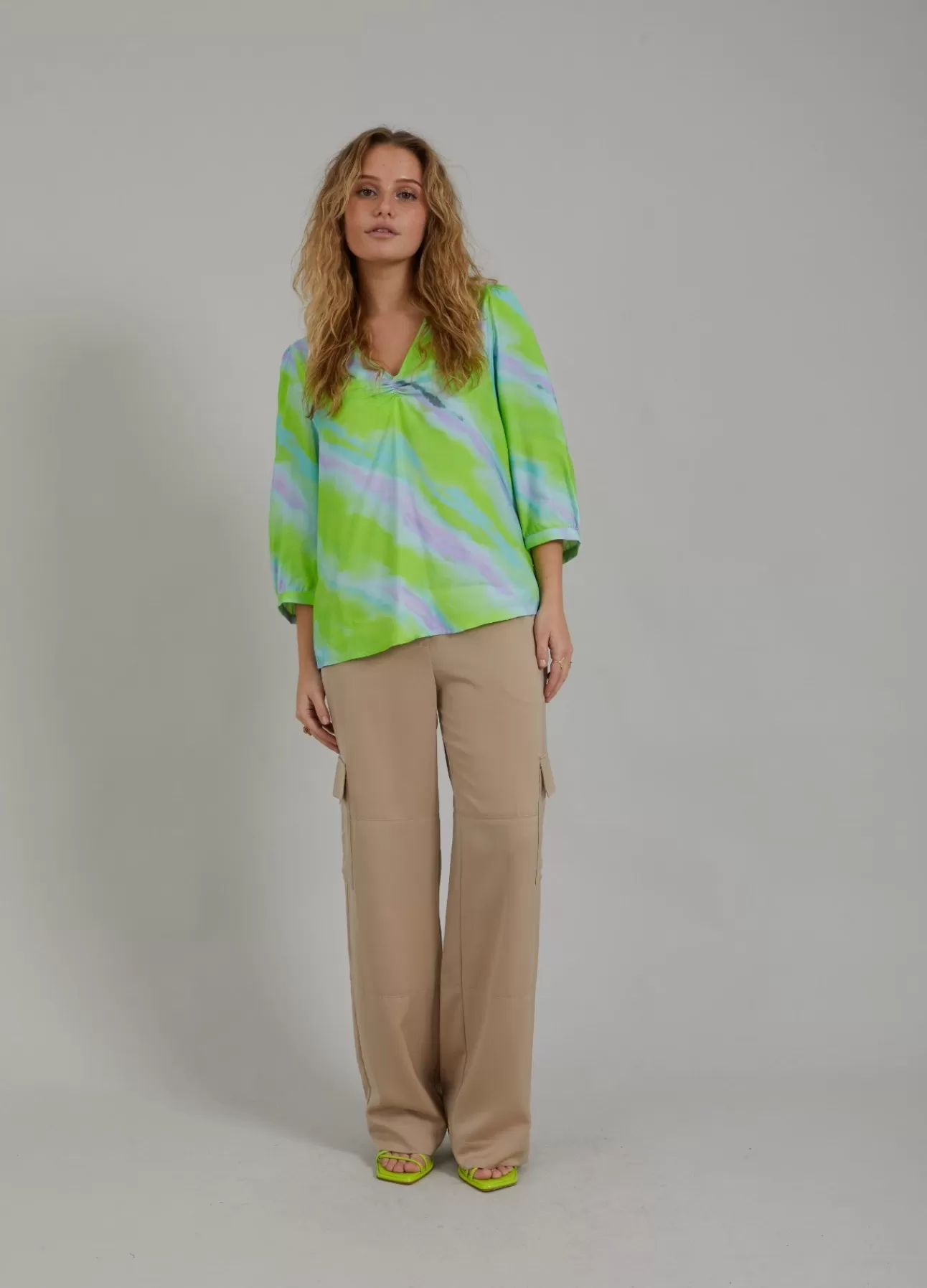 Sale Skjorte M. Faded Stripe Print Kvinde Skjorter Og Bluser