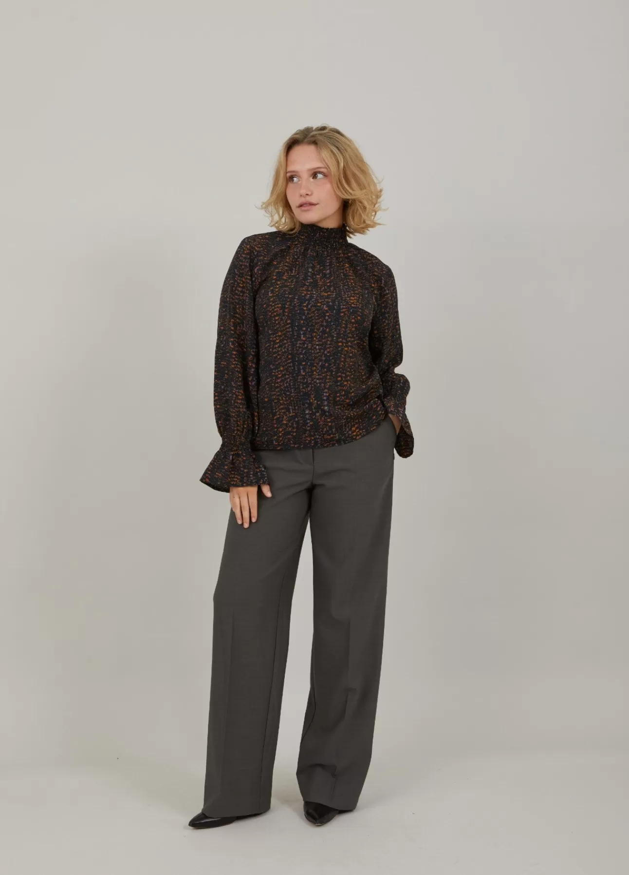 Clearance Smock Bluse Kvinde Skjorter Og Bluser