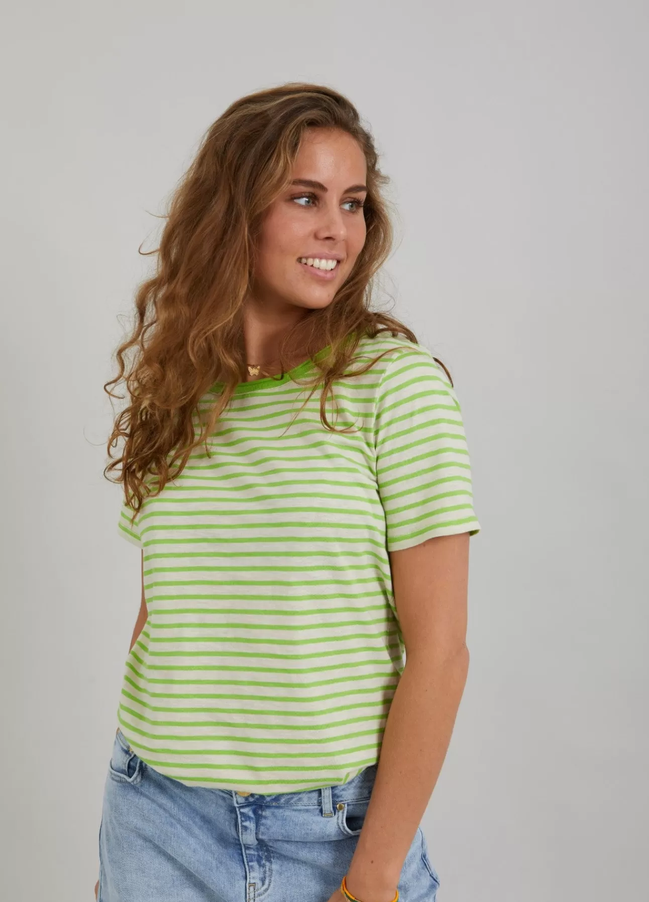 Sale Stribet T-Shirt Kvinde T-Shirts