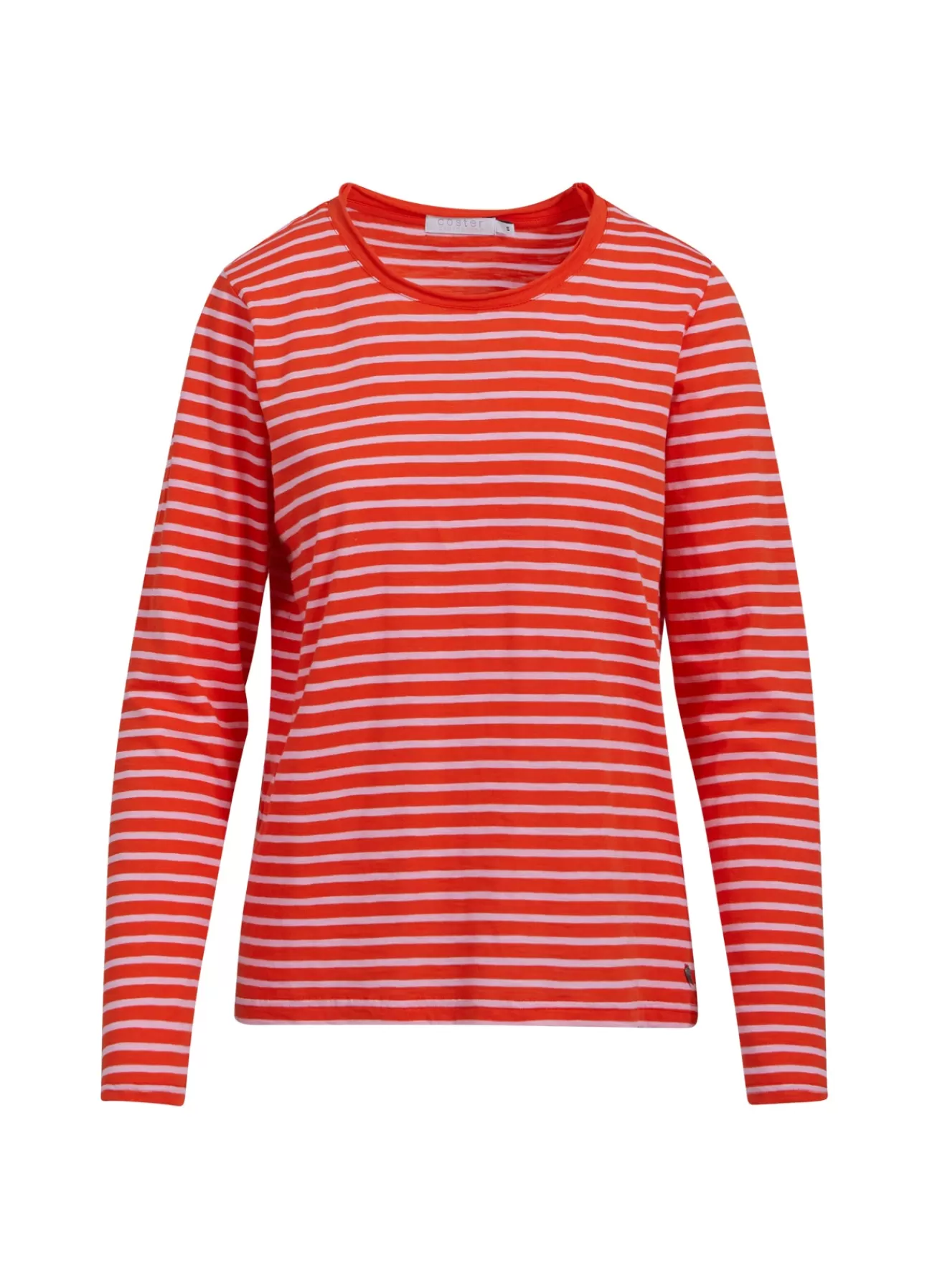 Clearance Stribet T-Shirt M. Lange Aermer Kvinde Skjorter Og Bluser
