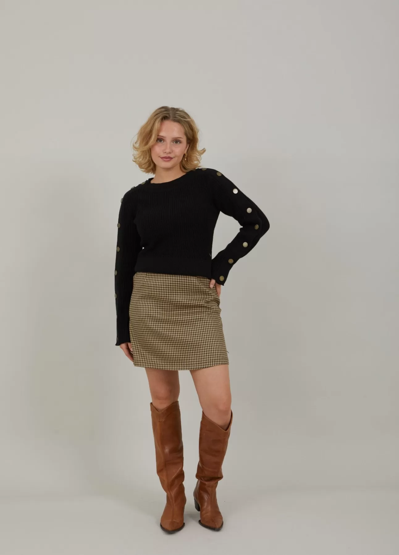 Hot Strik M. Knapper Kvinde Strik