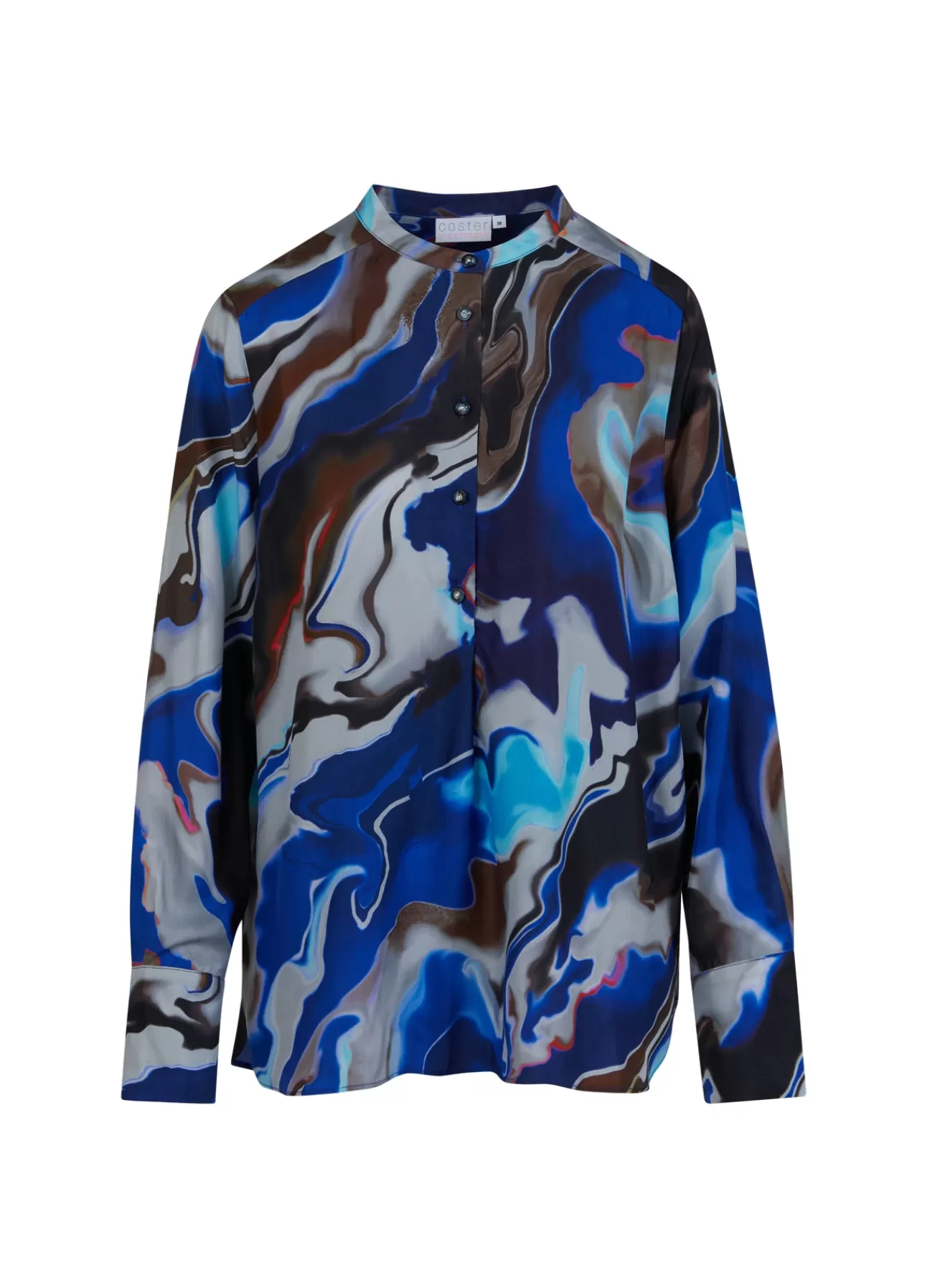 Flash Sale Top I Flow Print Kvinde Skjorter Og Bluser