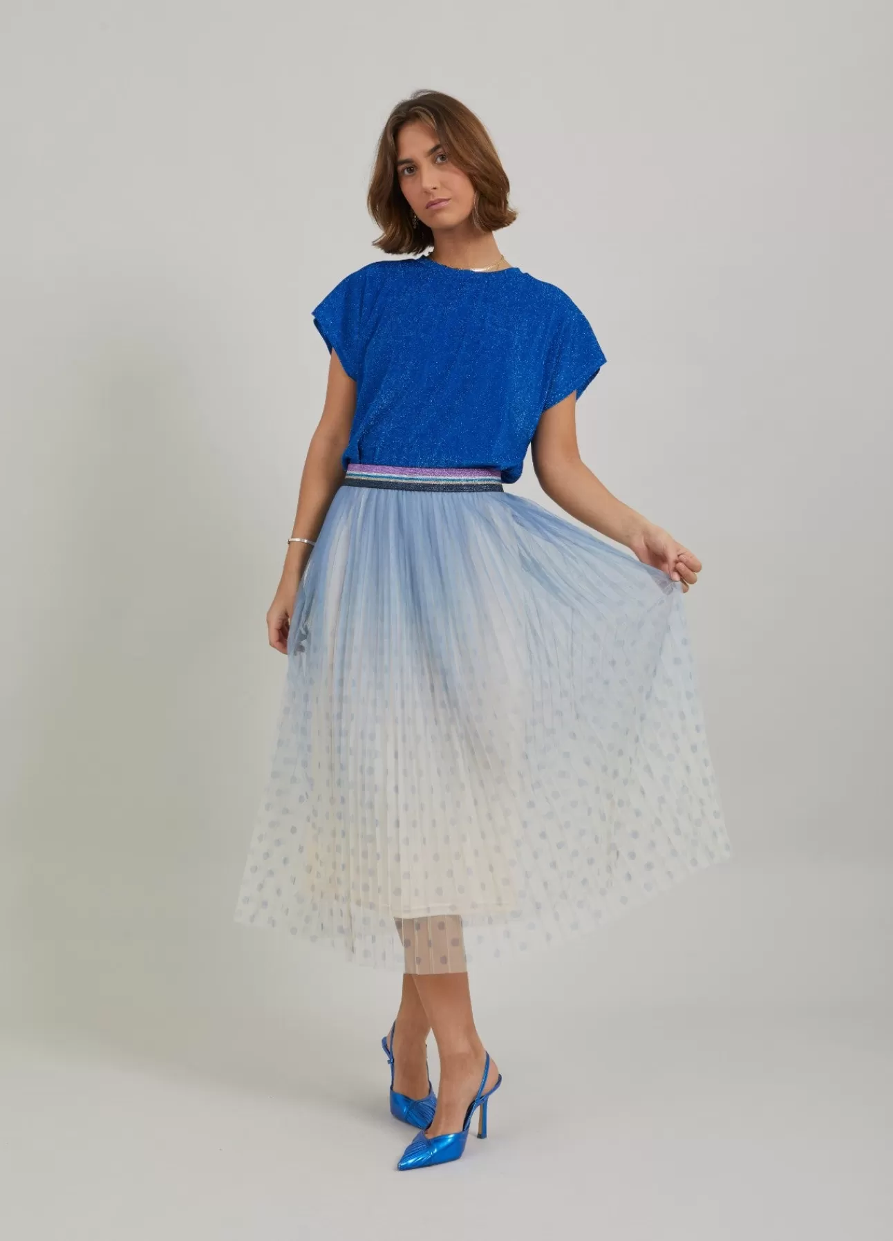 Cheap Top I Lurex Jersey Kvinde Toppe