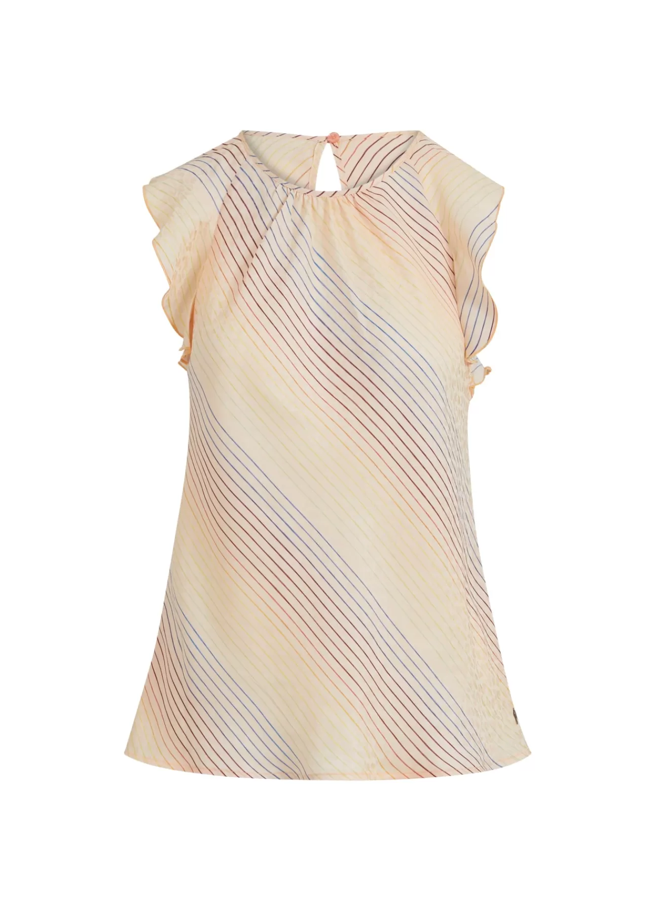 Discount Top M. Stribet Regnbue Print Kvinde Toppe