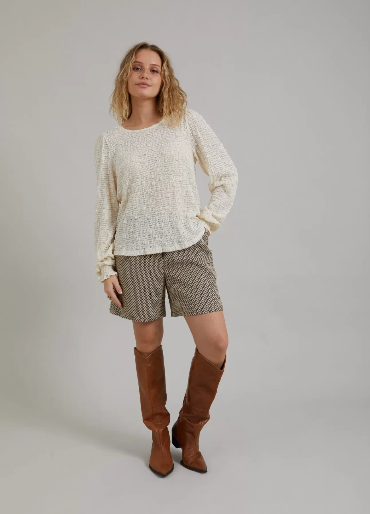 Store Top M. Struktur Kvinde Skjorter Og Bluser