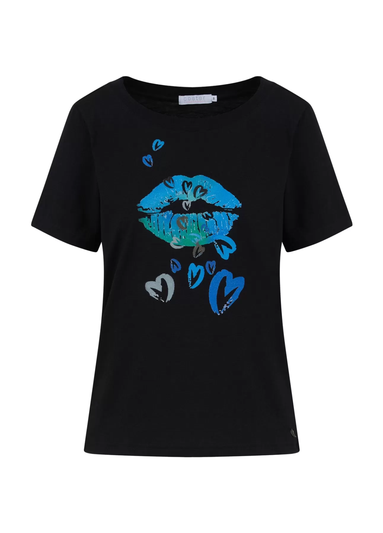 Cheap T-Shirt M. Heart Lips Print Kvinde T-Shirts